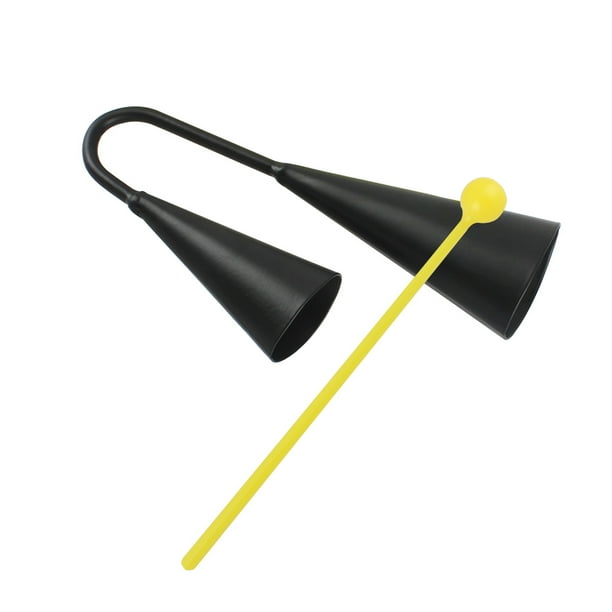 Two Tone Metal Agogo Bell Cowbell Percussion Instrument