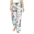 thumbnail image 1 of Fotbe Music Lover Dinosaur Pantalones de Pijama para Mujer, Pantalones de Dormir, Pantalones Pj con Cordón y Bolsillos-3X-Large, 1 of 6