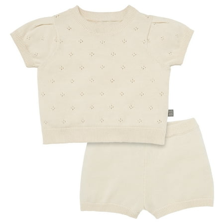 Modern Moments by Gerber Baby Girl Sweater Knit Outfit Set, 2-Piece, Sizes 0/3 Months - 24 Months