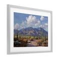 thumbnail image 2 of Stupell Industries Rustic Lodge Desert Mountains at Sunset Glow Gray Framed Print Under Glass, 20 x 14, by Gina Kelly, 2 of 8