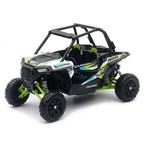 New Ray Toys Orange Cycle Parts Die-Cast 1: 18 Scale Model Replica Toy Polaris RZR XP 1000 Dune Buggy, White Lightning by Newray