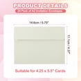 thumbnail image 2 of Uxcell 24ack A2 Envelopes, Self Seal Beige Invitation Envelopes for Postcard Wedding Cards, 2 of 6