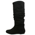 thumbnail image 2 of Soda Women's Round Toe Slouchy Knee High Boot, Black Imsu ,  55 M US, 2 of 7