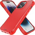 thumbnail image 1 of Funda REBEL para iPhone 14 Pro [fibra de aramida roja Gen 4] roja, 1 of 7