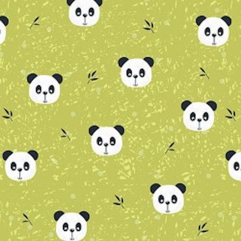 Stof Fabrics 4501 204 Pretty Panda Bamboo Cotton Fabric By The Yard Walmart Com