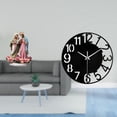 thumbnail image 2 of Combinación De Decoración De Escritorio Y Reloj De Pared De Acrílico Para El Hogar, La Oficina, Las Vacaciones, La Chimenea, El Adorno De Mesa, Diseño Redondo único, Silencioso Y Fácil De, 2 of 8