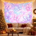thumbnail image 3 of Cartoon Butterflies in a Fantasy Sky Dreamy Fantasy for Nature Lovers Wall Art Decor Birthday Gift Tapestry Wall Hanging for Bedroom and Nursery, 3 of 7