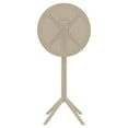 thumbnail image 5 of Compamia Sky 24 inch Round Folding Bar Table in Taupe finish, 5 of 9