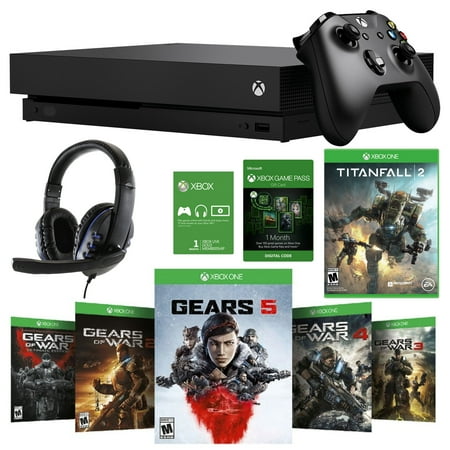 Xbox One X 1TB Gears 5 Console with Titanfall 2 Game and Headset