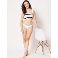 thumbnail image 4 of ANA Women's Organic Cotton Underwear Women's 3pc Pack Bikini Panties - Colour : White Coral/ White Mustard /White Aqua, 4 of 5