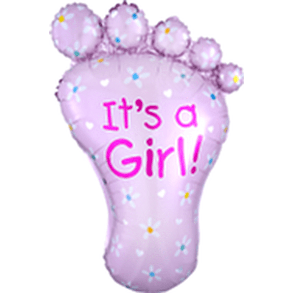 LRG SHP XL IT'S A GIRL FOOT