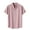 Pink, variant on XMMSWDLA Mens Button Down Solid Color Shirts Short Sleeves Textured Linen Casual Shirt Summer Beach Tops Gray Swim Shirts for Boys