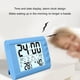 thumbnail image 5 of Pisexur Electrónica para Hombres, Higrómetro Electrónico de Temperatura para Interiores, Pantalla Grande Luminosa Digital, Reloj Despertador Pequeño de Escritorio, Higrómetro de Temperatura para el H, 5 of 6