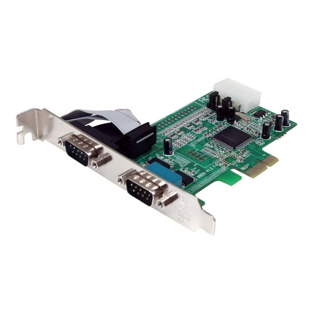 StarTech.com 2 Port Native PCI Express RS232 Serial Adapter Card with 16550 UART (PEX2S553) - Serial adapter - PCIe low profile - RS-232 x 2 - for P/N: BNDTB10GI, BNDTB210GSFP, BNDTB310GNDP, BNDTB410GSFP, BNDTB4M2E1, BNDTBUSB3142