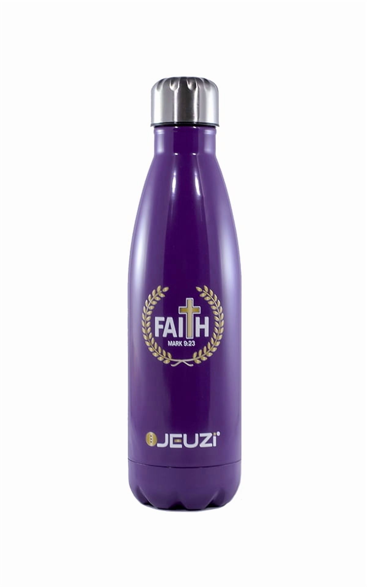 Water Bottle 17oz Insulated Stainless Steel BPA Free, Omega  Purple JEUZi-NEW