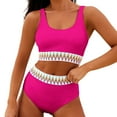 thumbnail image 3 of Kcodviy Women's Bikini Sets High Women S Bathing Suits Waisted Two Piece Sporty Leopard Bathing Suits for Women Plus Swimsuits High Cut Bathing Bikini with Underwire Support Suits, 3 of 6