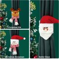 thumbnail image 5 of Hebilla de cortina de Navidad, 2 piezas de alzapaños de cortina de Navidad, hebillas de cortina de Papá Noel, decoración navideña, correa de cortina ajustable para dormitorio, fiesta, restaurante, dec, 5 of 5