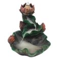 thumbnail image 3 of Statue de Brûleur d'Encens en Forme de Fleur de Lotus Zen 4.25 Pouces, 3 of 6