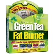 Applied Nutrition Green Tea Fat Burner  Green Tea Extract with EGCG + Green Coffee Bean Extract  Supports Metabolism, Energy & Antioxidant Defense  Fast-Acting Liquid Soft-Gels  30 Count