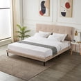 thumbnail image 4 of Base para cama King Ilios Innova de Madera con cabecera tapizada en Lino, 4 of 9