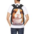 thumbnail image 4 of Balery Cartoon Guinea Pig Mochila para hombre y mujer - Tela Oxford 600D resistente - Gran capacidad, resistente al agua, ideal para la escuela, viajes y senderismo, 4 of 6