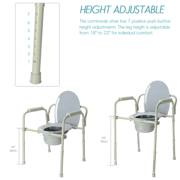 Chaise longue en aluminium à commode - toilette portable pour adulte de  grande capacité - Chine Meubles de ménage, commode