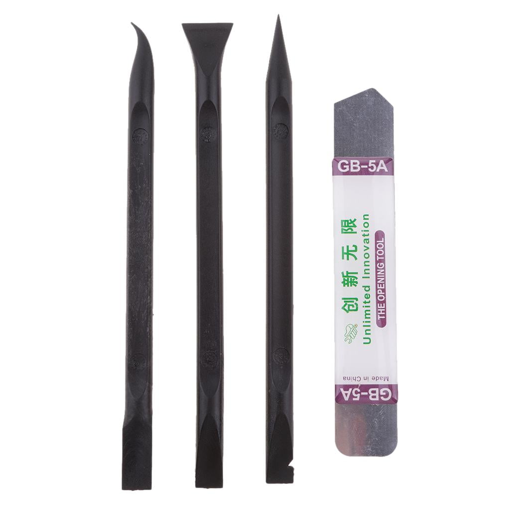 Set of 4 Pry Tools Nylon and Thin Metal Spudger Pry Bar Open Set of 4 Pry Tools Nylon and Thin Metal Spudger Pry Bar Open