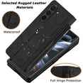 thumbnail image 2 of Carbon Fiber Case Compatible Samsung Galaxy Z Fold 5 Wallet Case with Hinge Protection (Pen Slot),Shockproof Protective Card Holder Cover Anti-Drop Leather Stand Case Samsung Z Fold 5 Case Men, 2 of 7