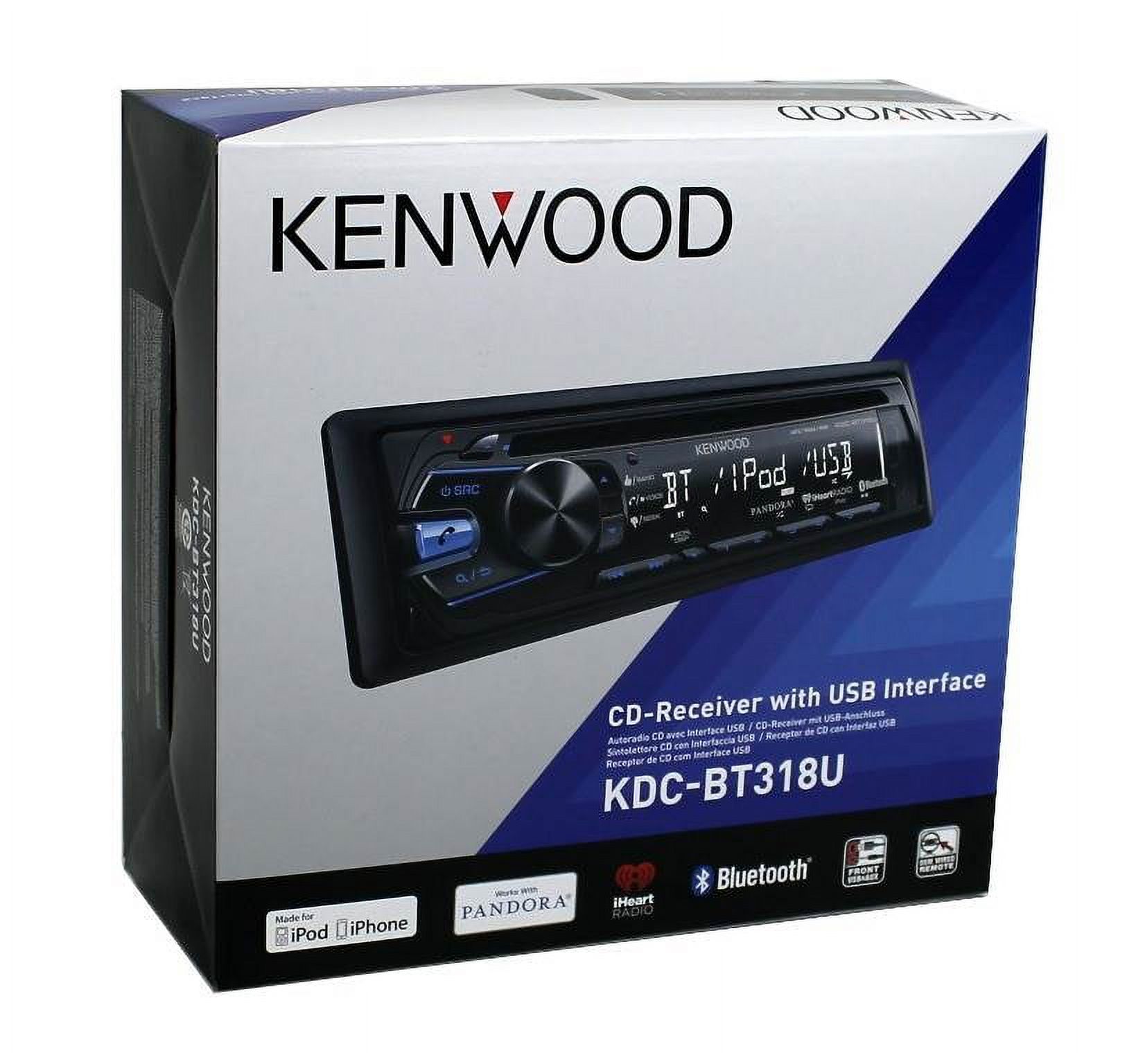 カーオーディオ KENWOOD U318BT Bluetooth CD USB 1DINCD U381BT（生産