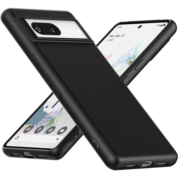 Case for Google Pixel 7 (Not for 7 Pro) 6.3 Inches, Thin TPU Silicone Cover Soft Interior Slim Fit Flexible Phone Case for Pixel 7 2022- Black