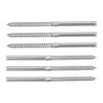 thumbnail image 1 of Unique Bargains 6 Pack Left&Right Handed Thread Swage Lag Screws, Deck Railing Hardware, 1 of 6