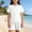 White, variant on SGFCWSX Boys 2 Piece Outfits Waffle Knit Short Sleeve T-shirt and Shorts Set Summer Casual Athletic Clothes with Pockets Khaki Size 6