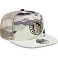 thumbnail image 3 of Men's New Era White Los Angeles Dodgers Chrome Camo A-Frame 9FIFTY Trucker Snapback Hat, 3 of 6