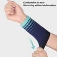thumbnail image 5 of Jkung 1 Pair Sports Wristband Stretchy Breathable Sweat Absorbing sprain Pain Relief Wrist Compression Sleeve Men Women Badminton Tennis Knitted Wrist Brace, 5 of 7
