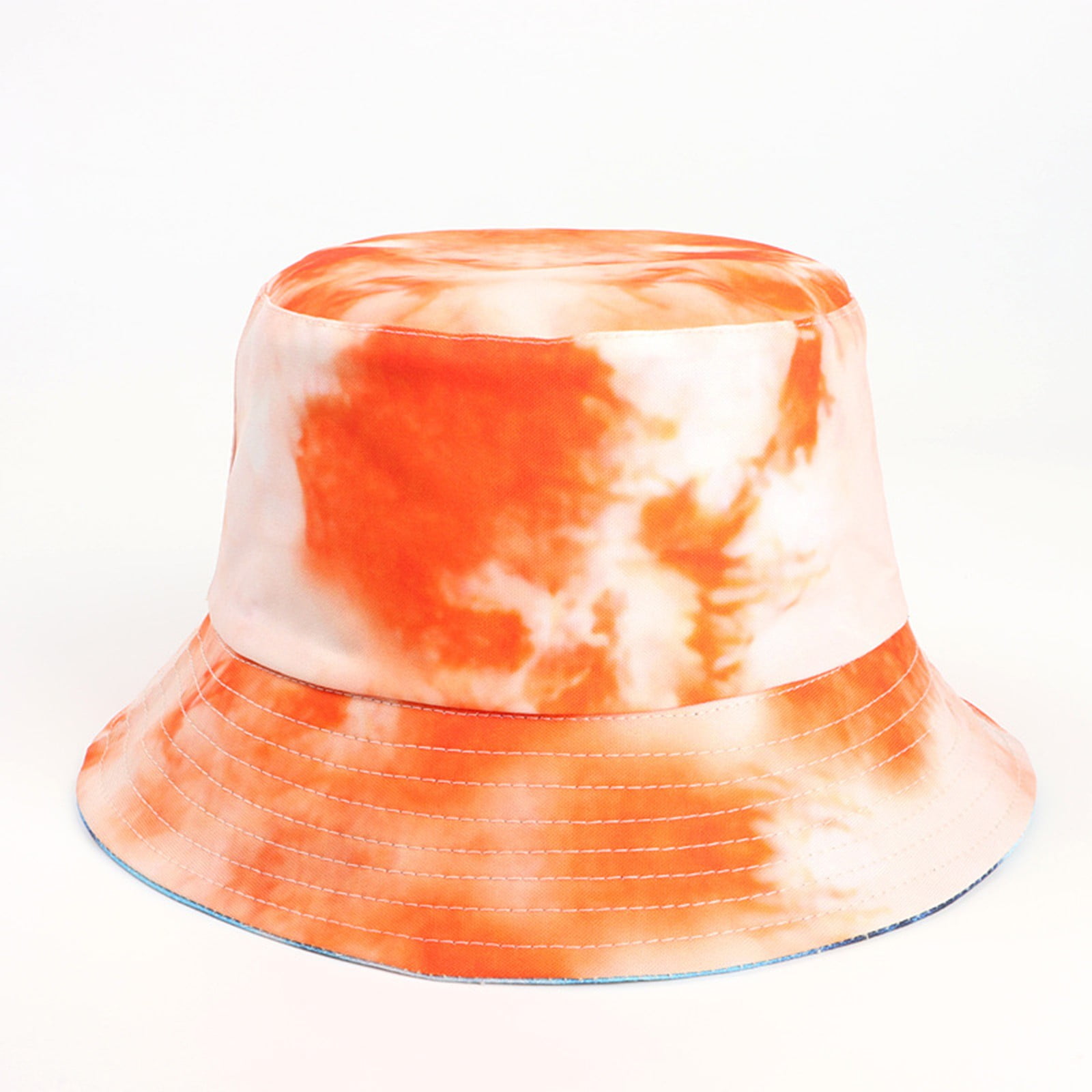 JDEFEG Party Outfit Men Bucket Packable Beach Mens Side Hats Summer Double  Tie Dye Hat Sun Washed Women Baseball Caps Lightweight Hat  Polyester,Spandex A 