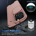 thumbnail image 6 of For Apple iPhone 13 Pro Slide Camera Lens Window Protection Case Hybrid Shockproof Cover, 6 of 10