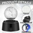 thumbnail image 4 of Mini Disco Ball Light Locker Accessories Mirror Reflective Silver Hanging Lights Portable Battery Operated for Back to School Essentials Birthday Summer Party Decorations, 4 of 10