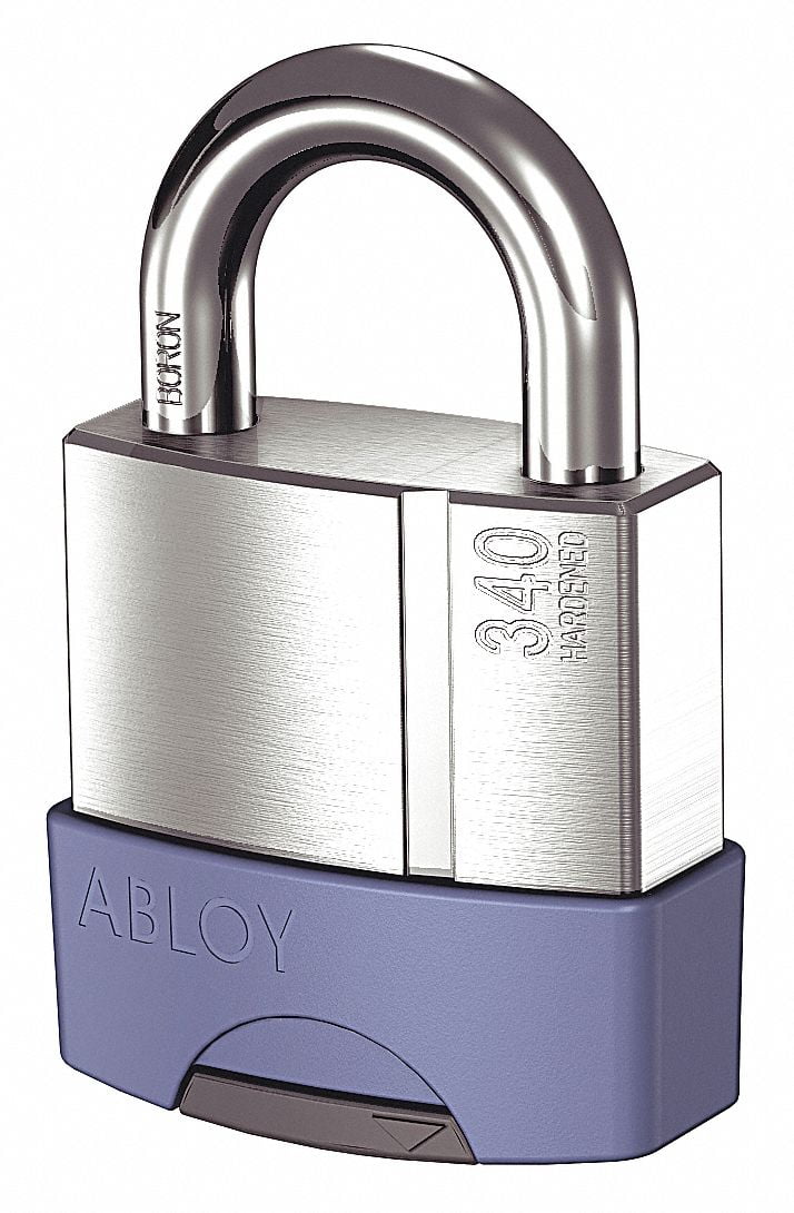 Abloy Padlock Guard,2 1/4 in,Plastic,Gray 7805649