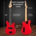 thumbnail image 3 of Guitarra eléctrica LyxPro de 30 pulgadas con kit de inicio para niños roja, 3 of 7