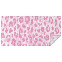 Pink and Pink Of Leopard Print Rectangle Tablecloth 60"x120",Waterproof Polyester Rectangle Table Cloth, Wipeable Spillproof Polyester Tablecloth for Dining, Camping, Indoor and Outdoor