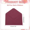 thumbnail image 2 of Invitation Envelopes, Greeting Card Envelopes V-Flap Design for Weddings and Special Occasions Wine Red, 2 of 7