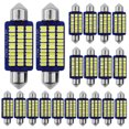 thumbnail image 1 of Kit de bombillas para luces traseras de cabina y mapa de cúpula de 20 piezas, lámpara de ancho para camión T10, luz de matrícula, 1 of 8