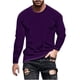 thumbnail image 2 of pstuiky camisetas de manga larga para hombre, Camisa de manga larga con cuello redondo, color liso, informal y cómoda para hombre. Tops de talla grande para hombre xxxxxl, 2 of 6