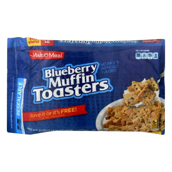 Maltomeal Cereal, Blueberry Toasters, 30 Oz Bag