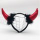thumbnail image 3 of Diadema de cuerno de diablo Accesorio para disfraz de Halloween Diadema Mardi Gras, 3 of 3