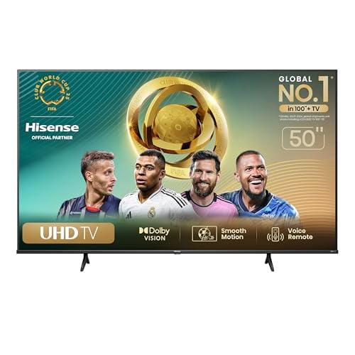 Hisense Pantalla UHD de 50 50A6N Google TV Works with Alexa 2024