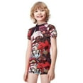 thumbnail image 2 of Hazbin Hotel Boys Two Piece Rash Guard Swimsuits Kids Short Sleeve Swimwear Sets Bathing Suit, 2 of 7