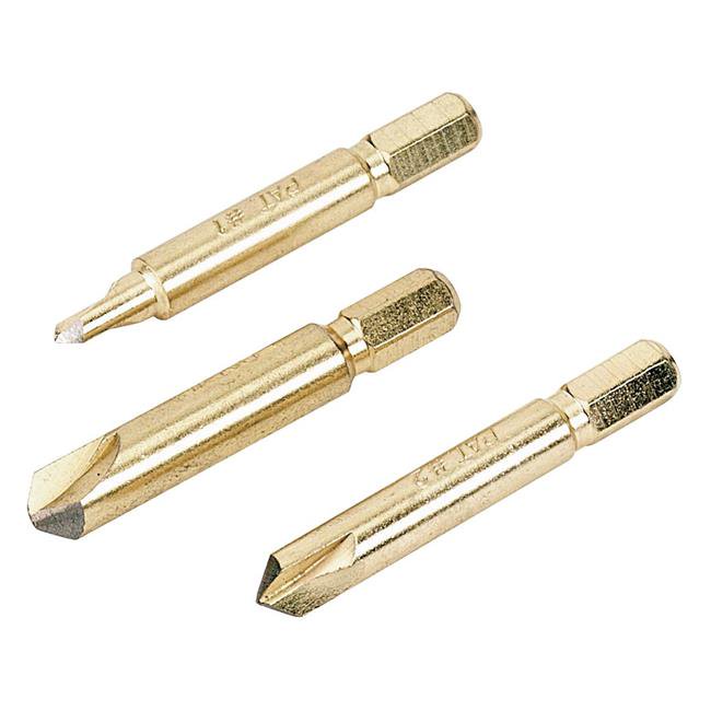 Powerbuilt 3 pc Stripped Screw Remover Set 940479
