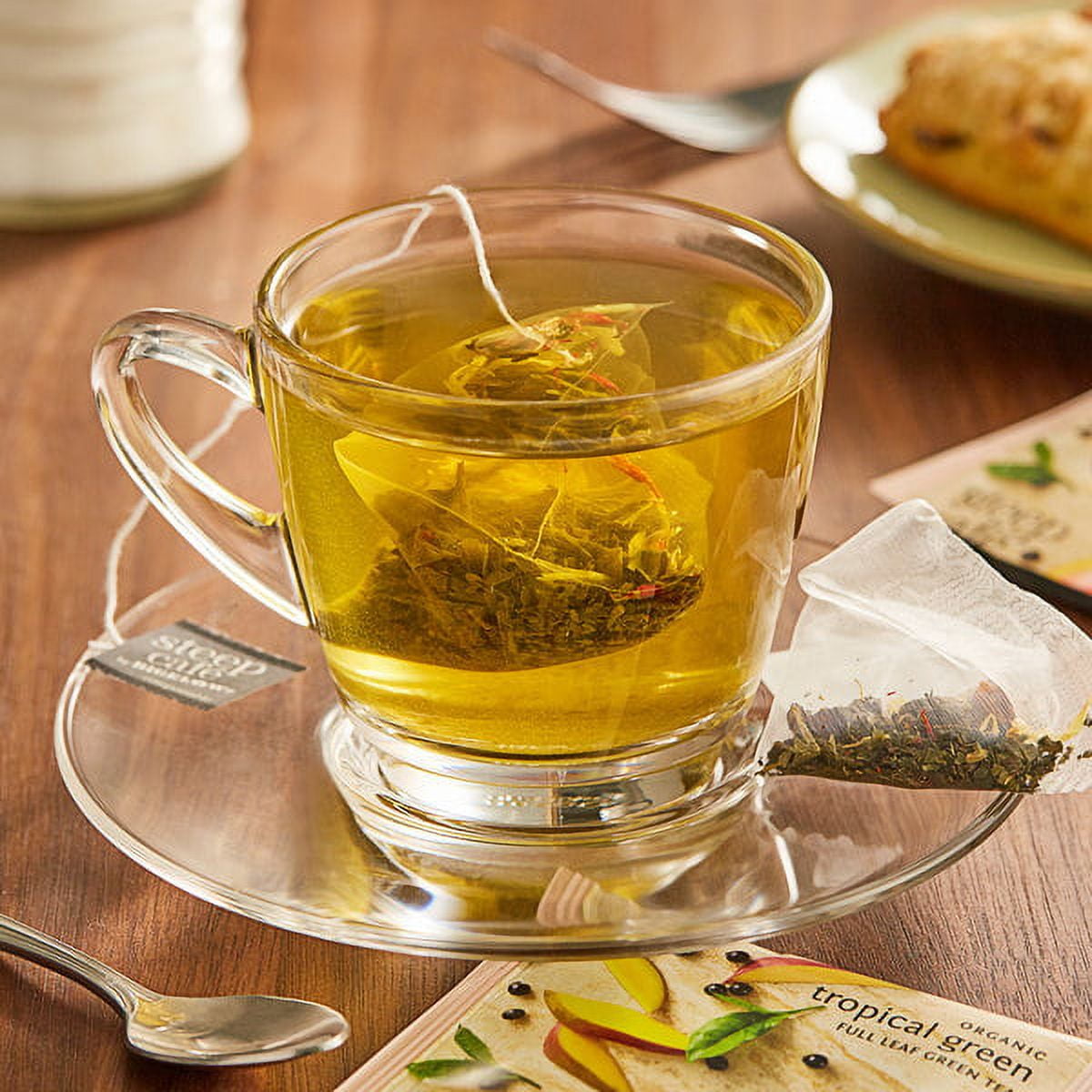 Steep Caf Organic Tropical Green Tea 50 Count RCB19969
