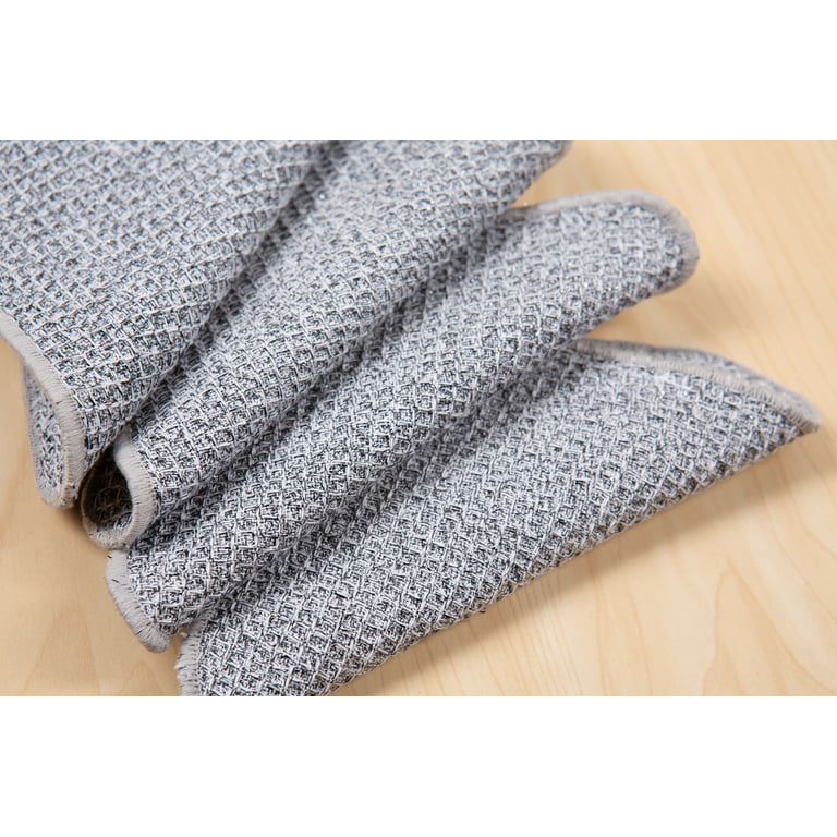 Mainstays Dish Scrubber, 4 Pack, 6 in x 6 in, Gray 
